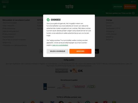 mijn toto inloggen.